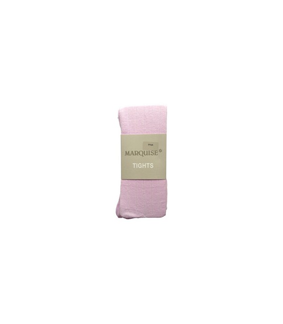 Marquise Cotton Tights 'Pink Ribbed' Sizes 0 to 6 yrs