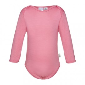 Sweet Cheeks 100% Merino Bodysuit - Candy Pink