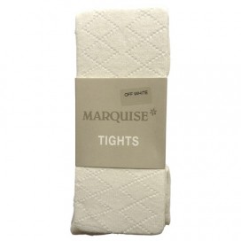 Marquise Cotton Tights 'Off White Diamond Effect' Sizes Newborn to 8 yrs