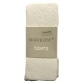 Marquise Cotton Tights (Off White Diamond Effect)