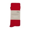 Marquise Cotton Tights (Red - Chunky Rib)