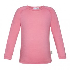 Girls 100% Merino Long Sleeve Top 'Candy Pink' Size 1-2, 3-4, 5-6, 7-8yrs