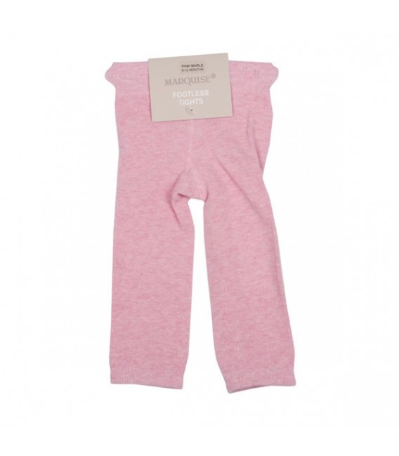 Marquise Footless Cotton Leggings 'Pink Marle' Sizes 0 to 3 yrs
