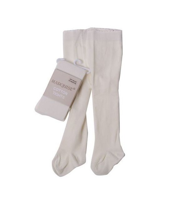 Marquise Knitted Cotton Tights 'Off White'