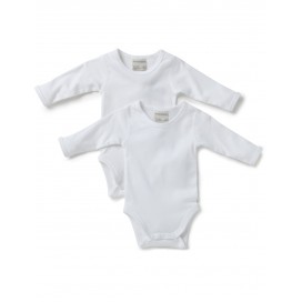 Marquise - 2pk Long Sleeve Baby Bodysuits (White)