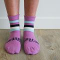 Lamington Merino Wool Kids Crew Socks - Boysenberry